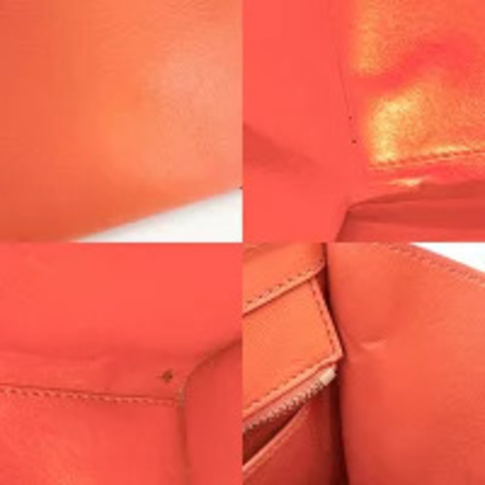 Celine handbag Luggage Shopper leather orange - Picture 6 of 7